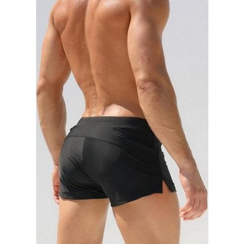 CKAHSBI Underwear Male Trunks High Quality Briefs Summer Underwear Men Swim Briefs Nylon Blue Black Beach Shorts Swimsuit