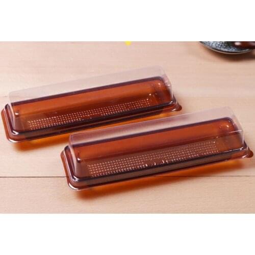 Long Transparent Roll Cake Box Plastic Blister Baking Dessert Cake Packaging Box Wholesale Fast Shipping SN3328