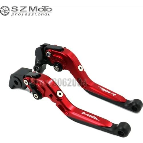 For Aprilia RSV4/RSV4 FACTORY 2009-2014 Aluminum Motorcycle Folding Extendable Adjustable Brakes Clutch Levers With LOGO
