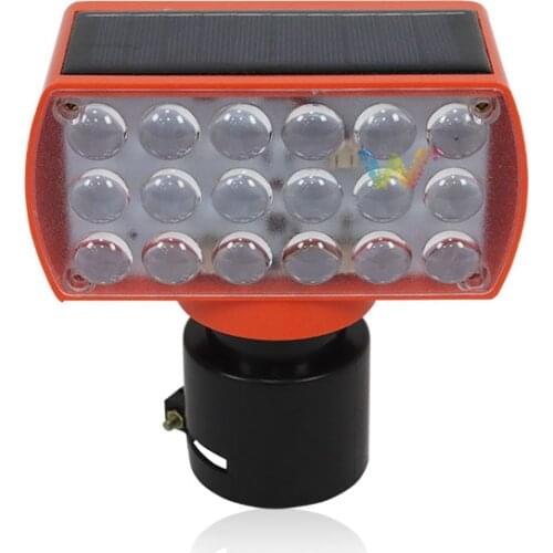 Road Safety Pc Housing Red Blue Flashing Light Module Solar Warning light