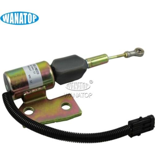 12V Fuel Shutoff Solenoid 3991167 3964627 SA-4941-12 For Hyundai R130 R170 Cummins 4BT