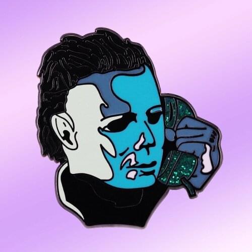 Halloween Myer Slayer On The Call Brooch Pins Enamel Metal Badges Lapel Pin Brooches Jackets Jeans Fashion Jewelry Accessories