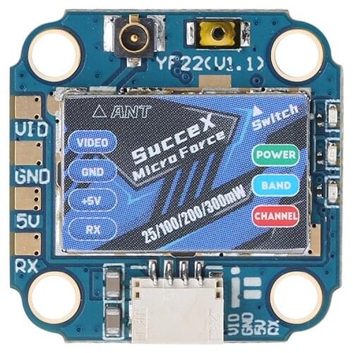 IFlight SucceX Micro Force 5.8GHz PIT/25/100/200mW/300mW VTX Adjustable with IPEX (UFL) connector for FPV part