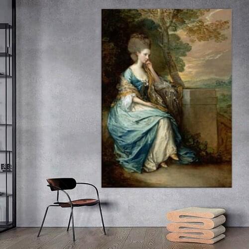 European court lady Oil Paintings Print On Canvas Theodore Gericault World Famous Painting Replica Wall Picturtes For Home Decor