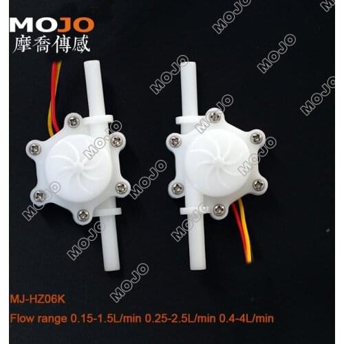 Medical apparatus MJ-HZ06K 0.15-1.5L/min PP food grade material high presicion compact and lightweight water flow sensor 10pcs