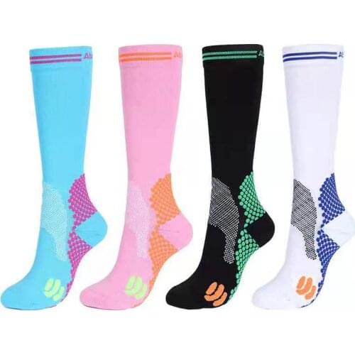 2 Pairs Running Compression Socks Stockings 20-30 Mmhg Men Women Sports Socks for Marathon Cycling Football Varicose Veins