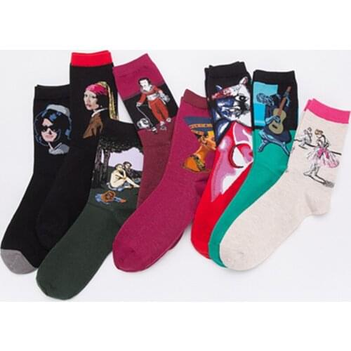 Winter Thick Sock 1 Pair Short Stockings Men WomenS Cotton Ankle Socks With Design Funny Halloween Gift Compression Socks Set