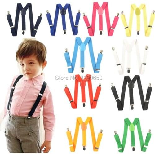 Free shipping Children/ kids/baby strap pants/ trousers Suspenders adjustable and Brace Elastic clip belt