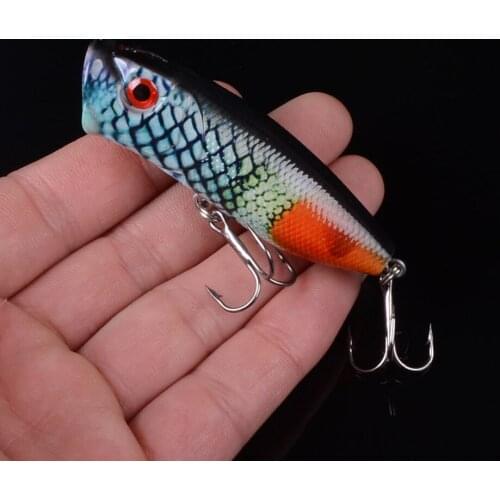 Popper Isca Artificial 7cm 11.8g Fishing Lure Hard Plastic Wobblers Deep Water Crankbait 4 Colors Available 3D Eyes