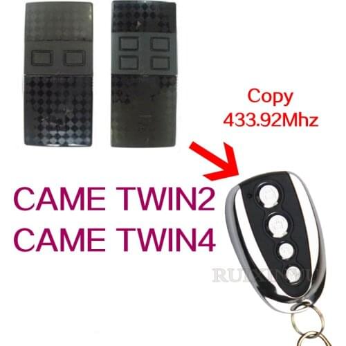CAME TWIN2 TWIN4 remote control 433.92mhz garage gate door came twin2 remote control 433mhz