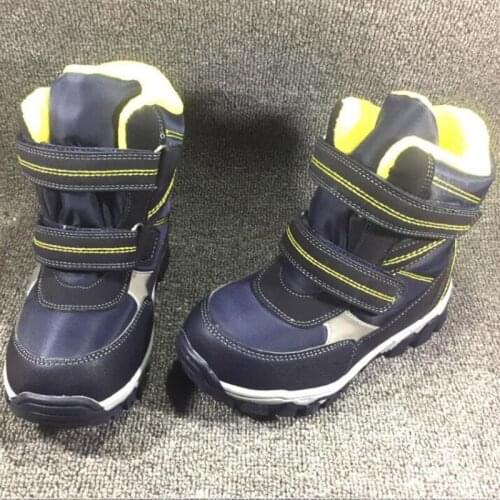 Boys girls high snow boots Natural wool thickening plush cool and durable warm -30 degrees size 27 to 32 wallvell