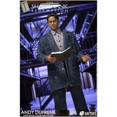IN STOCK DAFTOYS 1/6 Andy Shawshanks redemption washed denim suit movie character with the same costume 12 inch movable doll