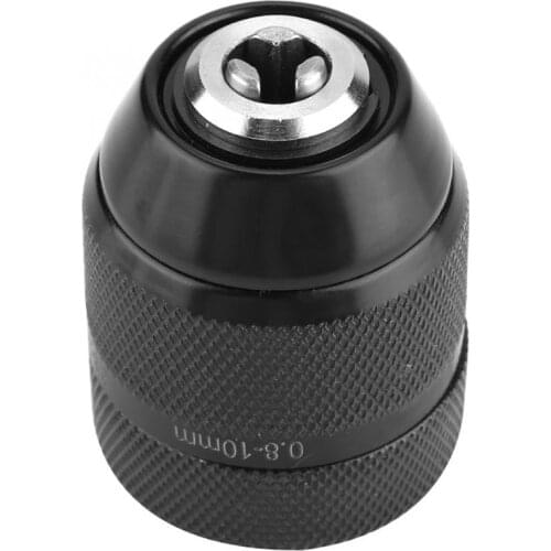 Heavy Duty Keyless Impact Drill Chuck Precision Quick Change Drill Chucks 3/8-24UNF Thread 0.8-10mm Power Tool