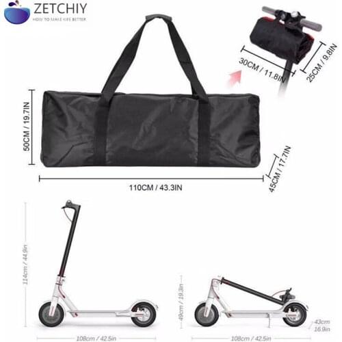 Zetchiy 8 8.5 9 10 11inch Electric Scooter Loading Bag for Folding bike Outdoor Carry load big package Storage Bags for m365 pro