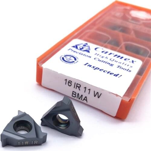 10PCS Carmex 16IR 10W 11W 12W 14W 16W 18W BMA CNC Threading Turning Tools Lathe Cutting Tools Carbide Inserts Thread Blades