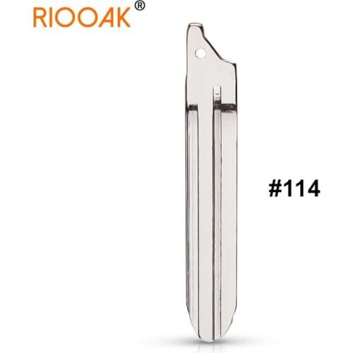 10pcs/lot #114 Metal Key Blade Flip Remote Key Blade For 2014 Toyota Remote key Blank