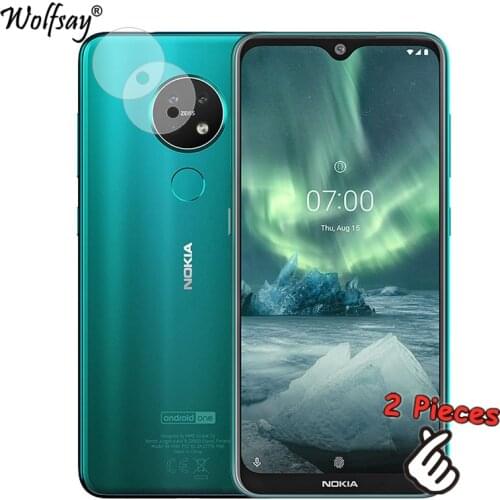 2PCS Nano Camera Glass For Nokia 7.2 Lens Screen Protector For Nokia 7.2 Full Glue Cover Camera Lens Film For Nokia 7.2 6.3 inch