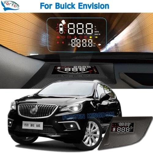 Car Electronic HUD Head Up Display Speedometer Projector For Buick Envision 2014~2019 Safe Driving Screen Airborne computer