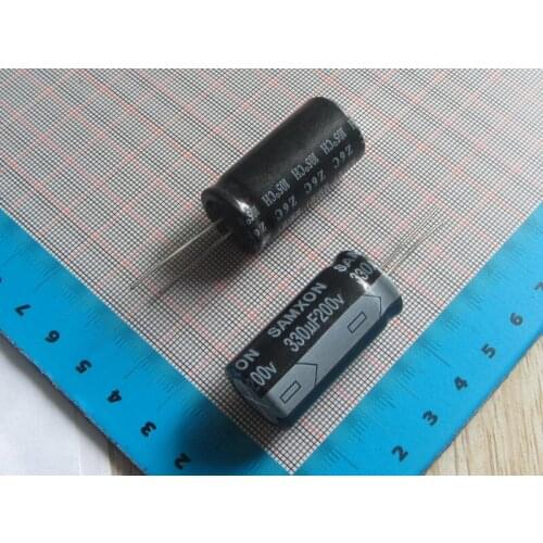 Free Shipping 50pcs/lot high Quality DIP Aluminum Electrolytic Capacitor 200V 330UF 22*30MM/18*35MM electrolytic capacitor 330uf
