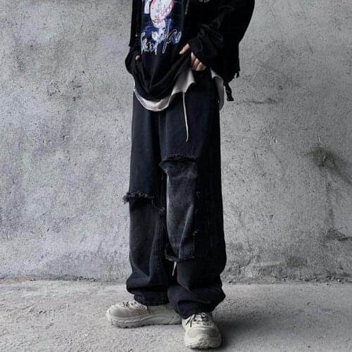 Streetwear Hip Hop Cargo Pants Mens jeans Cargo Pants Elastic Harem Pants Joggers Pants 2021 Autumn and Spring Men Pants