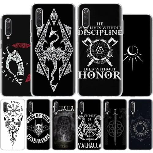 Viking Vegvisir Odin Nordic Cover Phone Case For Xiaomi Note 10 Mi 11 9 8 CC9 5X 6X 9T 10T A3 Poco X3 NFC F1 Pro Lite + Coque A1