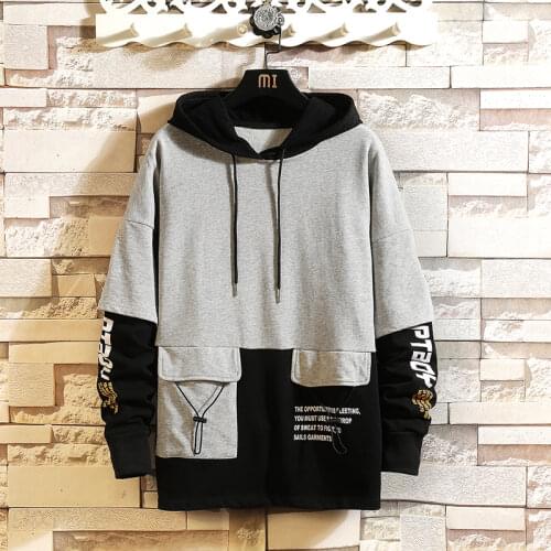 Mens Hoodies Men 2021 Spring Yellow Sweatshirt Harajuku Japanese Streetwear Hip Hop Hoodie Men Sweatshirts