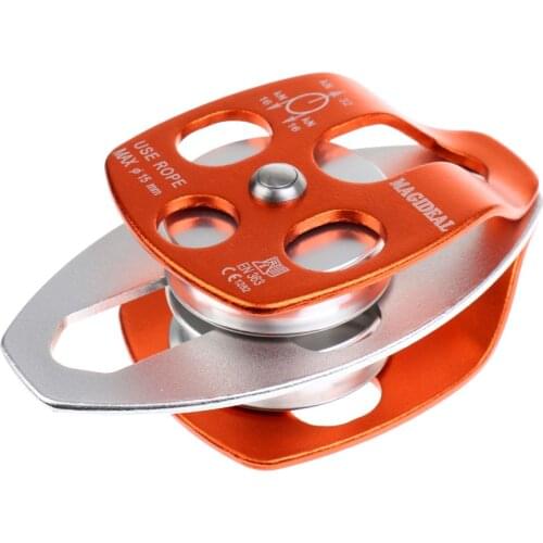 32KN Double Sheaves Mobile Pulley For Climbing Tree Arborist By CE