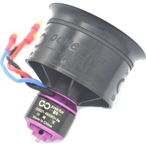 HTIRC 50mm 11 Blades Ducted Fan EDF Unit With 3S D2627 4900KV Brushless Motor For RC Airplane Ducted Fan Plane