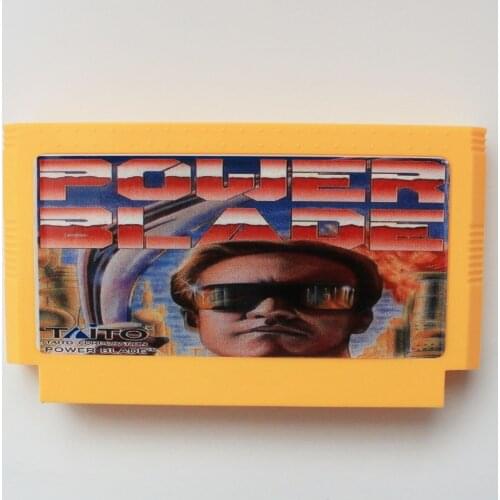 Power Blade 60 Pin Game Card Customized For 8 Bit 60pins Game Player