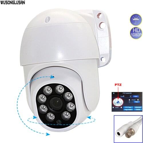 PTZ AHD Camera 1080P Outfoor 2.0MP Dome Coaxial Control Xmeye 3.6mm IR Cut Light Monitor for CCTV Security Surveillance Camera