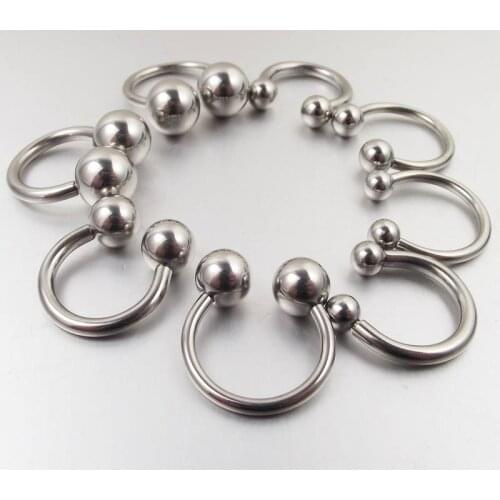1 piece 14G 16g Big size Circular Barbell Piercing BCR 316L stainless steel Body Jewelry nipple ring