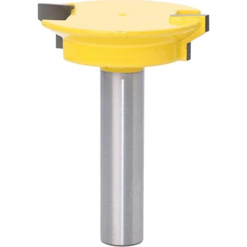 Drawer Lock Joint Router Bit with 1/2 Shank, 50.8mm Cutting Diameter for Surface Planing Router Bit Woodworking Milling Cutter