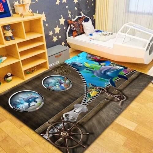 Creative Europe Type 3D Printing Carpets for Living room Rugs Hallway Carpet Doormat Bathroom Kitchen Absorb Water Antiskid Mats