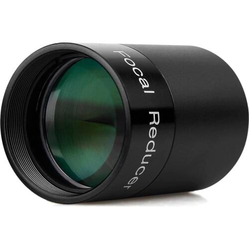 LAIDA 1.25" 0.5x Focal Reducer + C-Mount Ring Adapter to for CCD Camera Metal for Astronomy Telescope LD2025D