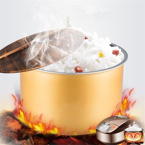 Rice Cooker Liner 4L 5L Aluminum Alloy Non-stick Pan Pressure Cooker Liner Electric Cooker Liner Rice Cooker Liner Cooking Pot