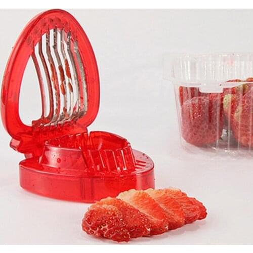 Stainless Steel Blade Kitchen Strawberry Slicer For Slicing Small Fruits And Decorating Plate Kitchen Gadgets Tool