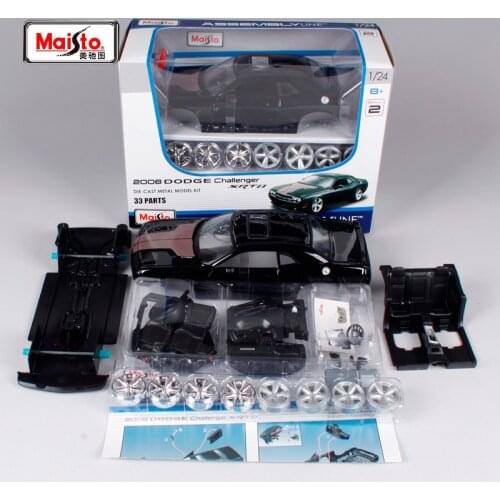 Maisto New 1:24 2008 DODGE Challenger SRT8 Assembly DIY Diecast Model Car Toy Boy Gifts New In Box Free Shipping Original Box