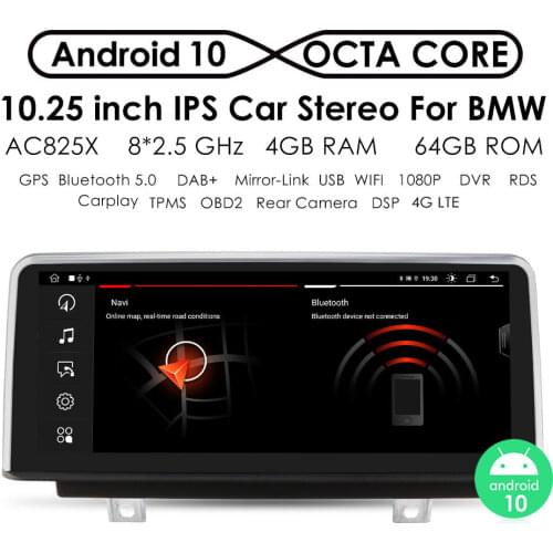 OCTA CORE 2DIN Android10 Car Radio Multimedia for BMW F30 F32 F31 F34 F33 F36 M3 F80 F82 M4 2013 - 2017 Stereo DSP Autoradio GPS