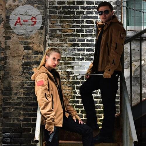 Men Outdoor Sport Jacket Tactical Sharkskin Softshell Fleece Jacket Hiking Camping Windproof Outerwear Hunting Clothes