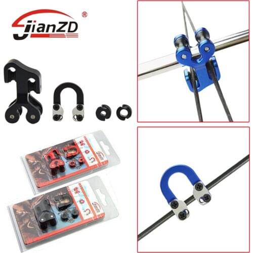 Compound Bow Kit Cable Slide Metal D Loop Peep Sight Archery Aluminum Alloy Tool Shooting Accessories 1/8" 3/16" 1Set