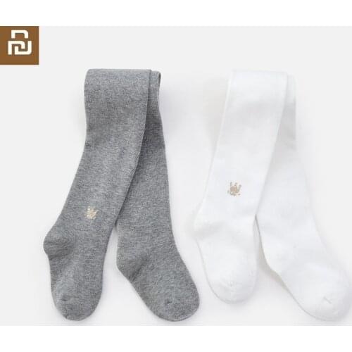 Youpin New Childrens combed cotton knit pantyhose Stretch knit pantyhose