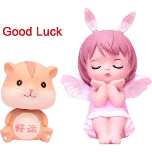 NEW Creative Cartoon Fantasy Angel Girls Toys Figure Doll Beautiful Princess Mouse Car Decoration Kids Decor Xmas Birthday Gift
