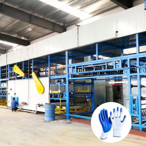 Safety Vinyl Gloves Dipping Machine Cotton Nitrile Dipped Hand Gloves Machine PVC Gloves Half Dipping Machine Production Line