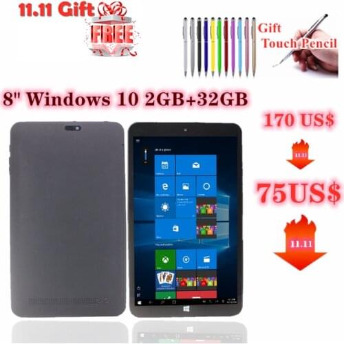 AR1 8'' IPS 1280x800 Tablet Windows 10 Intel Atom Z3735F 1.33GHz CPU 2+32GB Dual Camera Support Wifi Quad Core Type-C Tablet PC