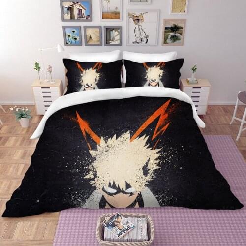 My Hero Academia Anime Bedding Set Cartoon Duvet Cover Sets Comforter Bed Linen Twin Queen King Single Home Decor Size Kids Gift