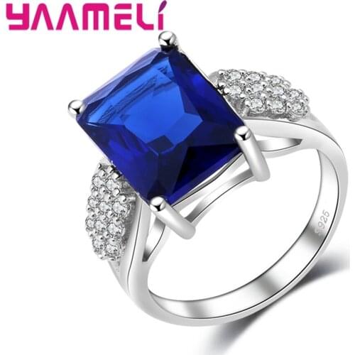 Drop Shipping Brilliant Women Bridal Wedding Band 925 Stamp Sterling Silver Engagement Ring High Quality Jewelry