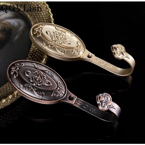 QGVLish 2Pcs Alloy Wall Curtain Hooks Coat Hanger Tiebacks Buckle Holdback Tassel Brush Hook Curtain Holder Curtain Accessories