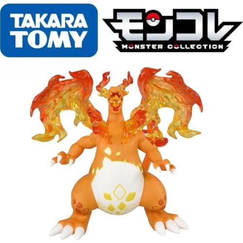 TOMY MX-02 Pokemon Figures Monster Collection Super Handsome Charizard High-Quality Perfectly Reproduce Anime Childs Gift