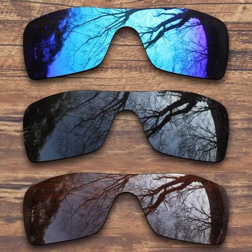 ToughAsNails 3 Pieces Black.Blue.Brown Polarized Replacement Lenses for Oakley Batwolf OO9101 Sunglasses