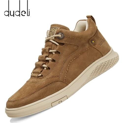 Genuine Leather Top Quality Men Leather Shoes Autumn lace up Mens Casual Shoes OutdoorLuxury Leisure Men Sneakers Casual shoes